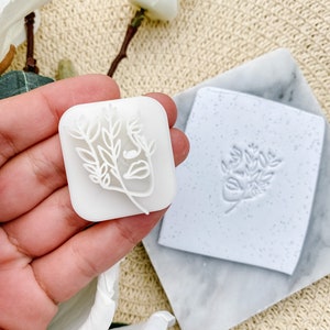 Floral Face Embossing Stamp image 1