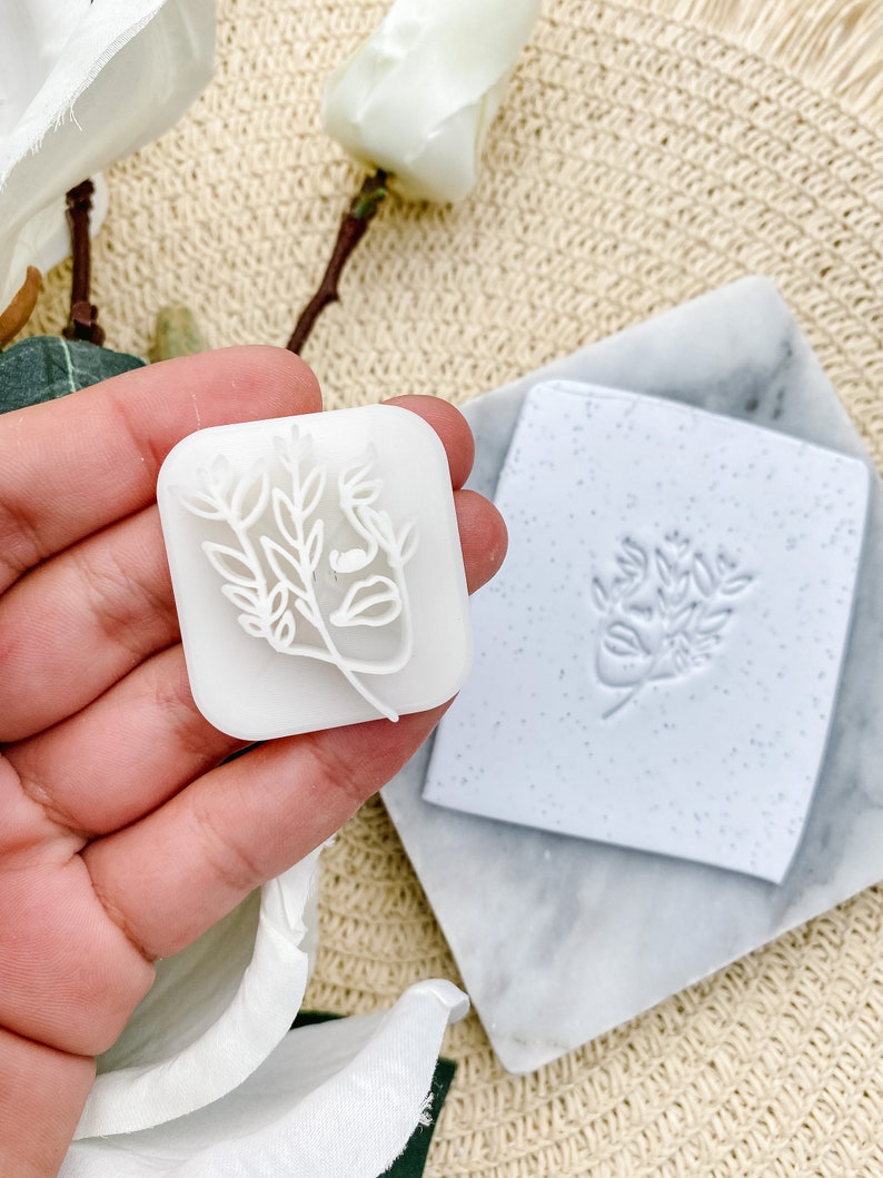 Floral Face Embossing Stamp image 1