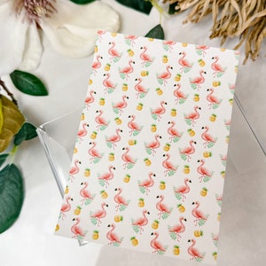 Transfer Paper Sheet 163 Flamingos | Water Soluble Paper Sheets | Image Transfer Paper | Clay Tools | Clay Earrings Making