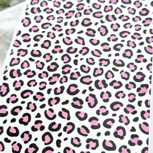 Transferpapier Bogen 363 Leopard Rosa | Bildtransferpapier | Ton Ohrringe machen