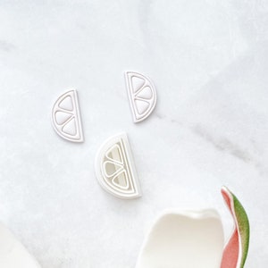 Half Lemon Slice Polymer Clay Cutter | Polymer Clay Tools | Jewellery Tools | Earring Making | Embossing Clay Tools