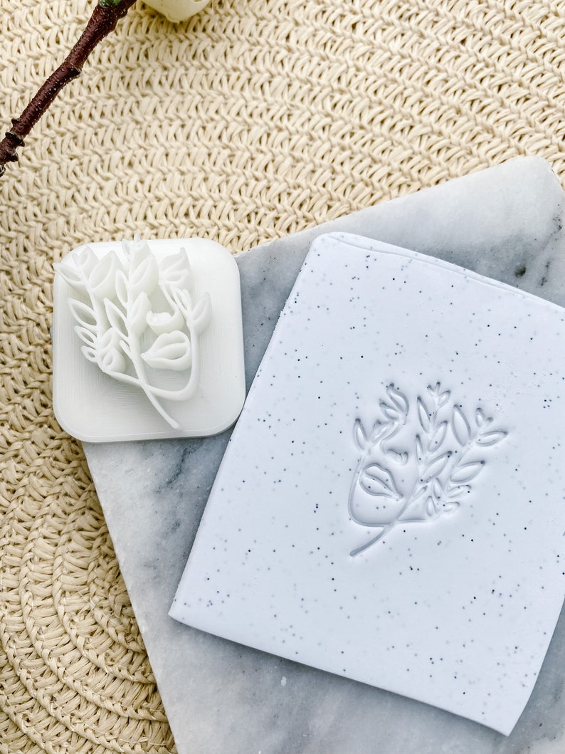 Floral Face Embossing Stamp image 4