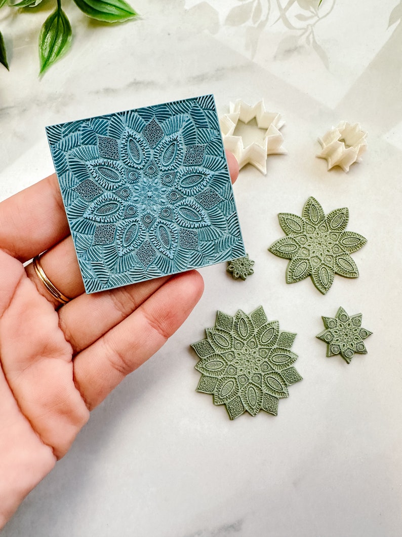 Mandala Texture Mat 5 for Polymer Clay - Etsy