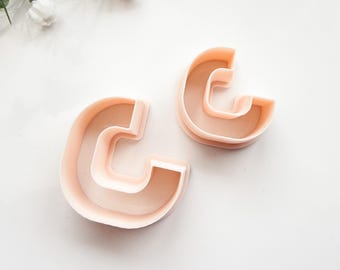 Rounded Square Hoop Polymer Clay Cutter | Polymer Clay Tools | Earring Making | Embossing Clay Tools