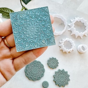 Mandala textuur mat #9 voor polymeerklei