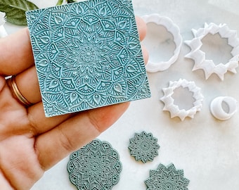 Mandala Texture Mat #9 for Polymer Clay