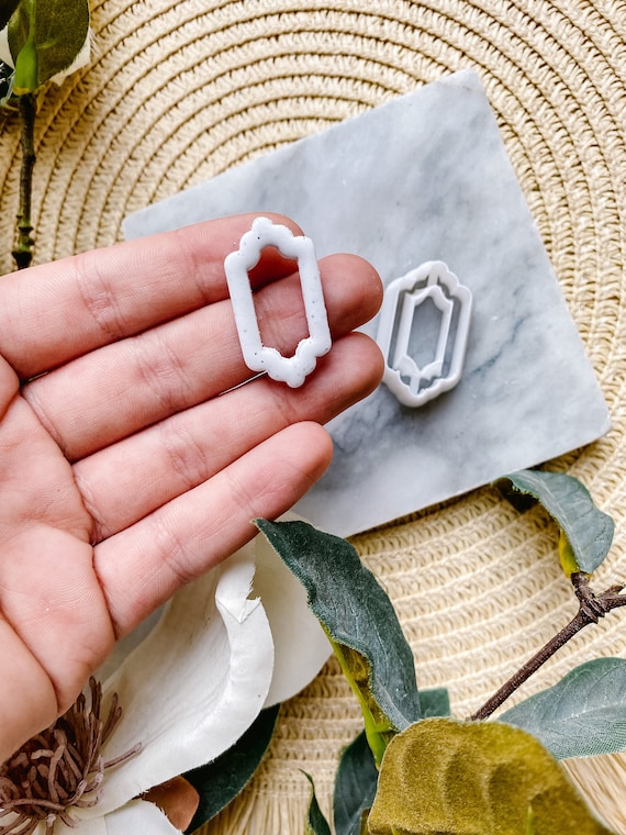 Skinny Old School Frame Polymer Clay Cutters / Abstract Shape Cutter / Sharp Edges Clay Cutters PCC1026