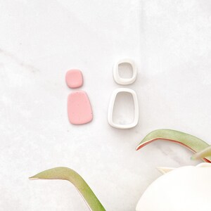 Rectangular Dual Dangle Rounded Polymer Clay Cutter Set | Polymer Clay Tools | Jewellery Tools | Earring Making | Embossing Clay Tools