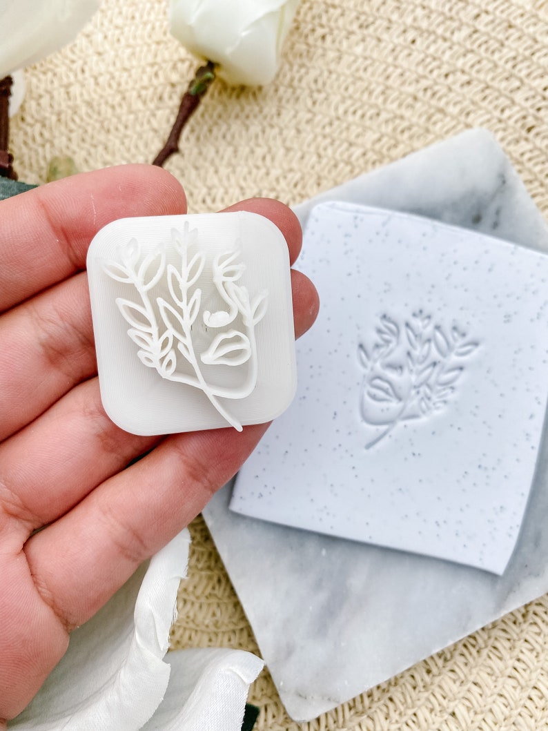 Floral Face Embossing Stamp image 2