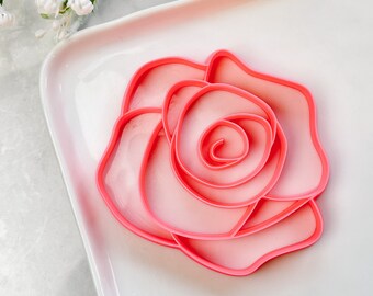 Rose Trinket Dish Polymer Clay Cutter | Jewellery Dish Tools