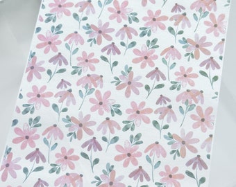 Transfer Paper Sheet 287 Pink Daisies | Image Transfer Paper | Clay Tools | Clay Earrings Making