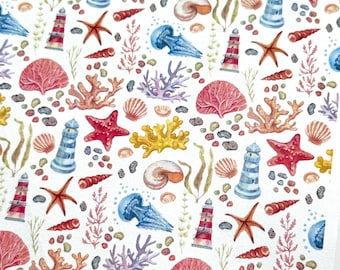 Transfer Paper Sheet 487 Sun, Sand & Sea | Image Transfer Paper | Clay Earrings Making