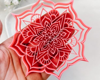 Mandala Trinket Dish Clay Cutter | Polymer Clay Jewelry Bowl Cutter | Jewellery Dish Cutter  | Embossing Clay Tools