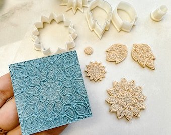 Mandala Texture Mat #7 for Polymer Clay
