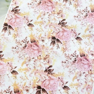 Papier peint Grandmas Roses, feuille de papier transfert 401 | Feuilles de papier solubles dans l'eau | Papier transfert d'image | Outils d'argile | Fabrication de boucles d'oreilles en argile