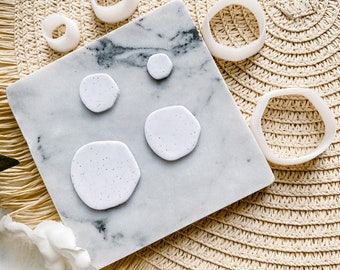 Organic Circle Polymer Clay Cutter / Organic Shape Clay Cutter Set / Sharp Cutters