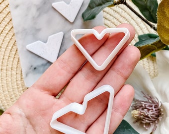 Organic Chevron Polymer Clay Cutter | V-shape Sharp Clay Cutters PCC1072