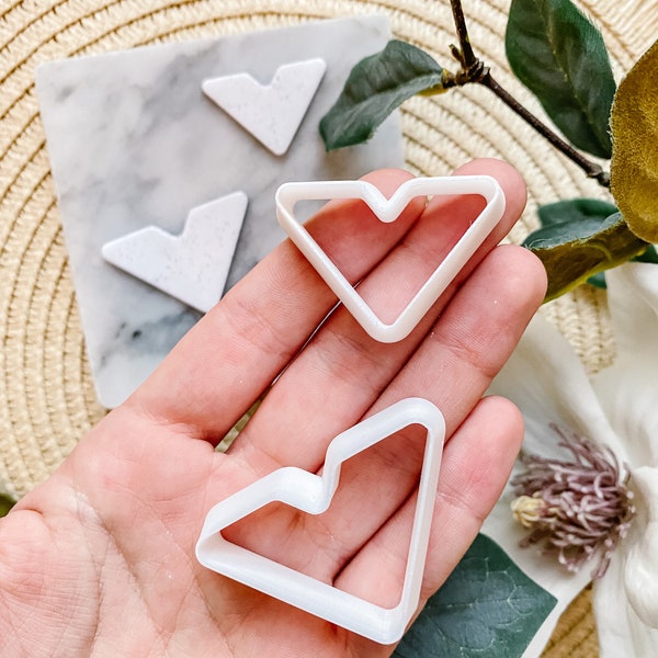 Organic Chevron Polymer Clay Cutter | V-shape Sharp Clay Cutters