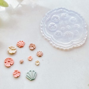 Micro Floral Silicone Mold Set for Polymer Clay Resin Jewellery Making Nail Art Style 9
