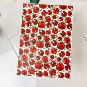 Transfer Paper Sheet 122 Pomegranate Slab | Water Soluble Paper Sheets | Image Transfer Paper | Clay Tools | Clay Earrings Making