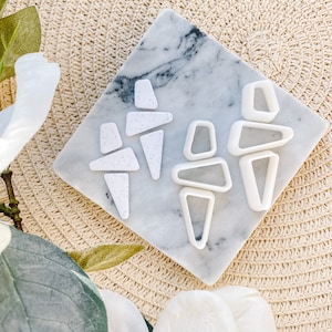 Geometrische Bengel polymeer klei cutter set / boho klei vorm set / scherpe snijders