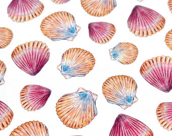 Transfer Paper Sheet 490 Seashells #5 | Image Transfer Paper | Clay Earrings Making