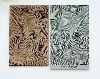 Wavy Swirls #2 Rubber Texture Mat for Polymer Clay | Clay Jewellery Tool