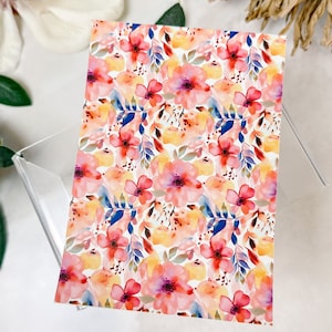 Feuille de papier transfert 170 grandes fleurs aquarelles | Feuilles de papier solubles dans l'eau | Papier de transfert d'image | Outils d'argile | Fabrication de boucles d'oreilles en argile