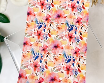 Transfer Paper Sheet 170 Large Watercolor Florals | Water Soluble Paper Sheets | Image Transfer Paper | Clay Tools | Clay Earrings Making