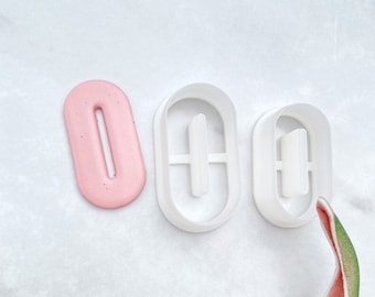 Pill Donut Slim Polymer Clay Cutter | Polymer Clay Tools | Jewellery Tools | Earring Making | Embossing Clay Tools PCC1205