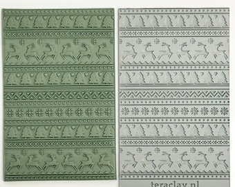 Christmas Sweater Pattern Rubber Texture Mat for Polymer Clay | Embossing Clay Tools | Clay Jewellery Tool