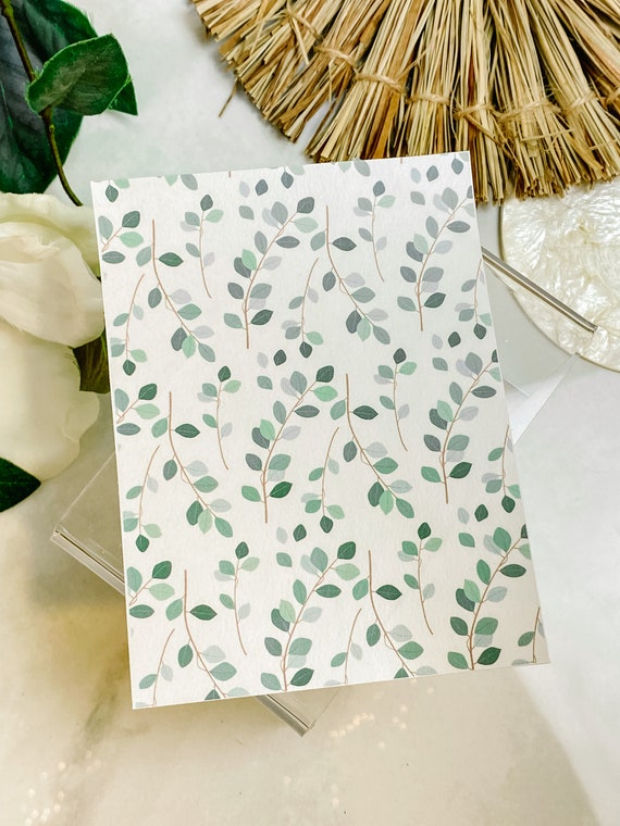 Transfer Paper Sheet 006 Floating Eucalyptus | Water Soluble Paper Sheets | Image Transfer Paper | Clay Tools | Clay Earrings Making