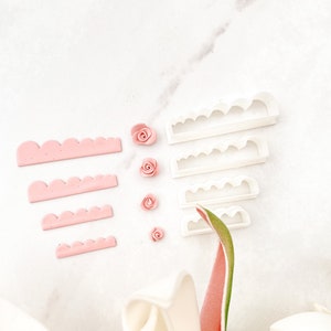3D Rolling Floral Polymer Clay Cutter | Polymer Clay Tools | Jewellery Tools | Earring Making | Embossing Clay Tools