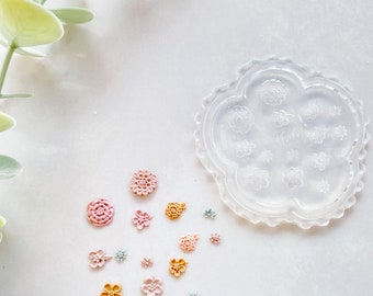 Stampini In Silicone A Forma Di Fiore Per Fai Da Te - 2 Stampi Per 13