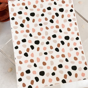 Foglio di carta di trasferimento 29 Terrazzo astratto / Fogli di carta solubile in acqua / Boho Image Transfer Paper / Strumenti di argilla / Creazione di orecchini di argilla