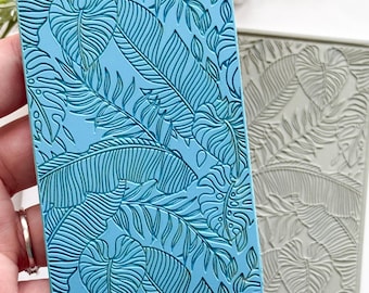 Tropical Paradise Rubber Texture Mat for Polymer Clay | Clay Jewellery Tool