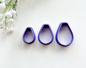 Round Drop With Drill Guides Polymer Clay Cutter | Polymer Clay