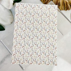 Transfer Paper Sheet 60 Autumn Vines | Water Soluble Paper Sheets | Image Transfer Paper | Clay Tools | Clay Earrings Makin