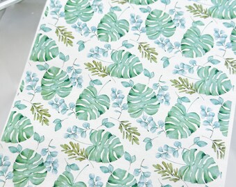 Transfer Paper Sheet 266 Monstera Leaves | Image Transfer Paper | Clay Tools | Clay Earrings Making