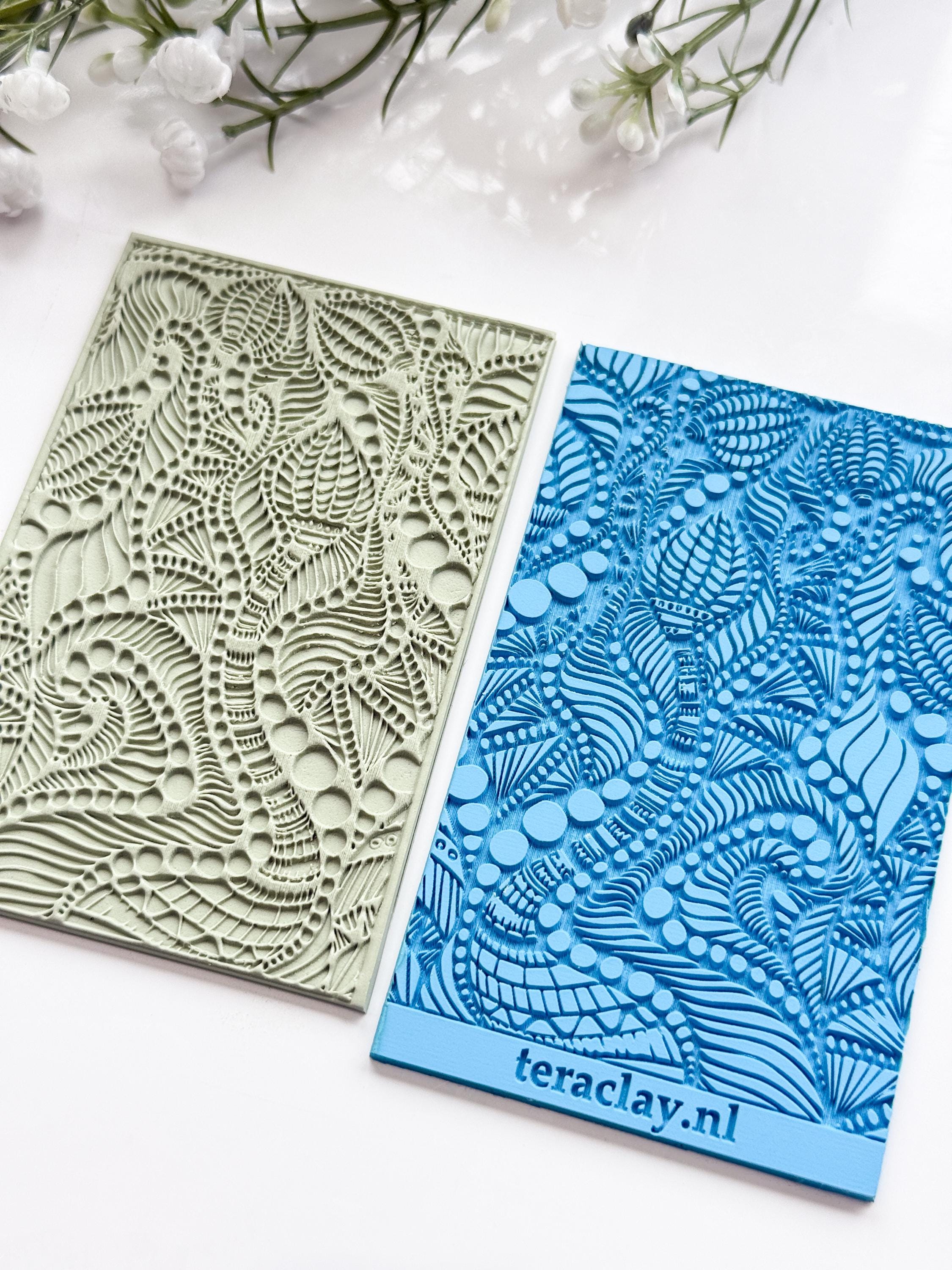 Boho Tentacles Rubber Texture Mat for Polymer Clay | Embossing Clay Tools | Clay Jewellery Tool