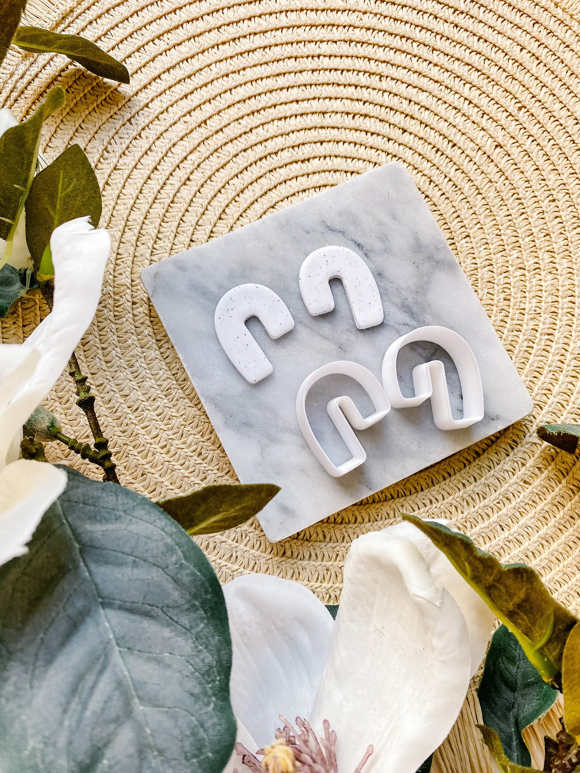 Boho Organic Arch Mirrored Set Polymer Clay Cutters / Organic P
