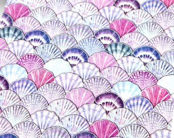 Transfer Paper Sheet 491 Seashells #6 | Image Transfer Paper | Clay Earrings Making