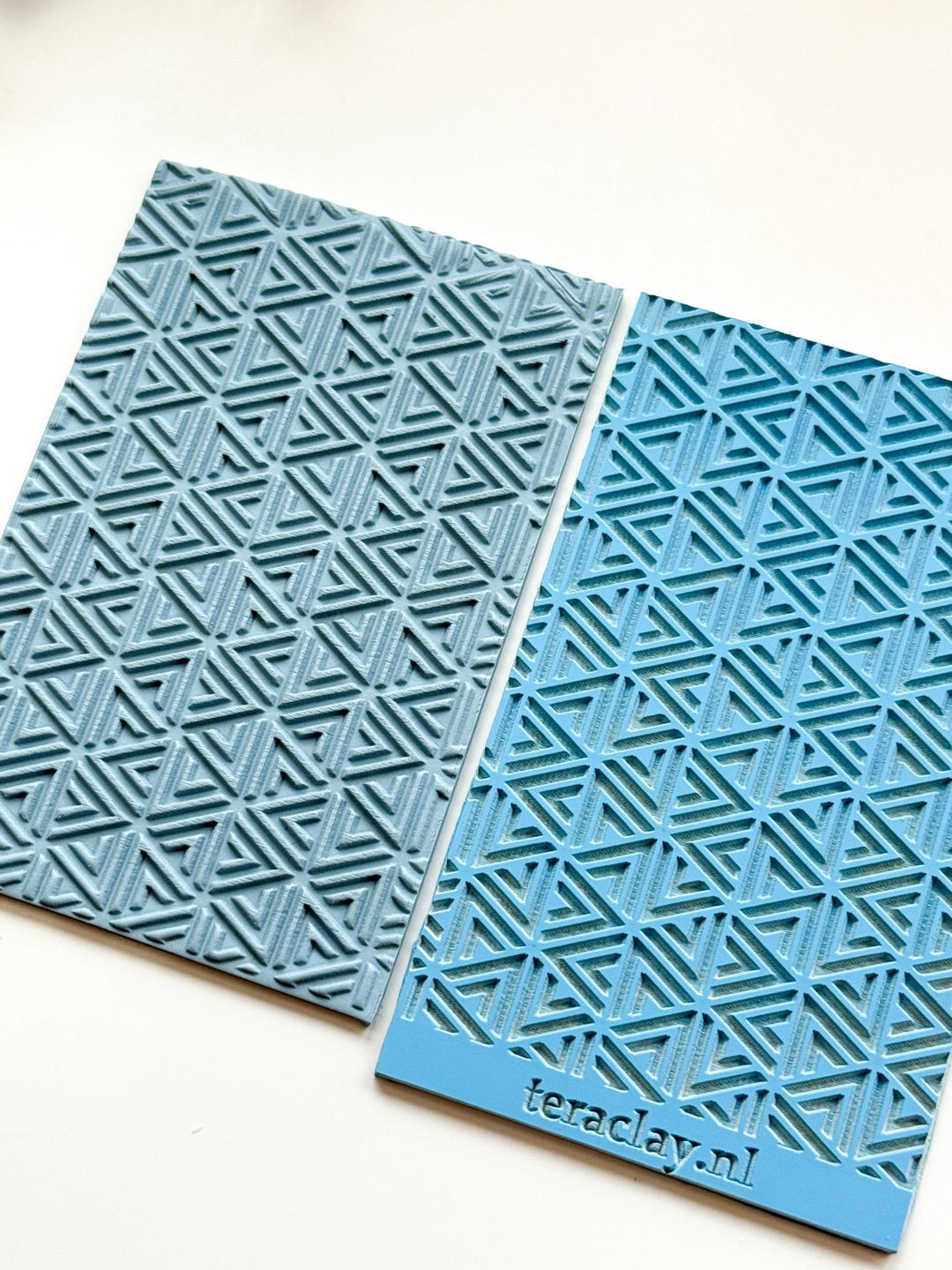Geometric Triangle Polymer Clay Texture Mat – Modern Repeating Pattern ...