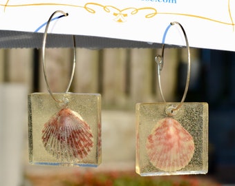 Handmade beach earrings