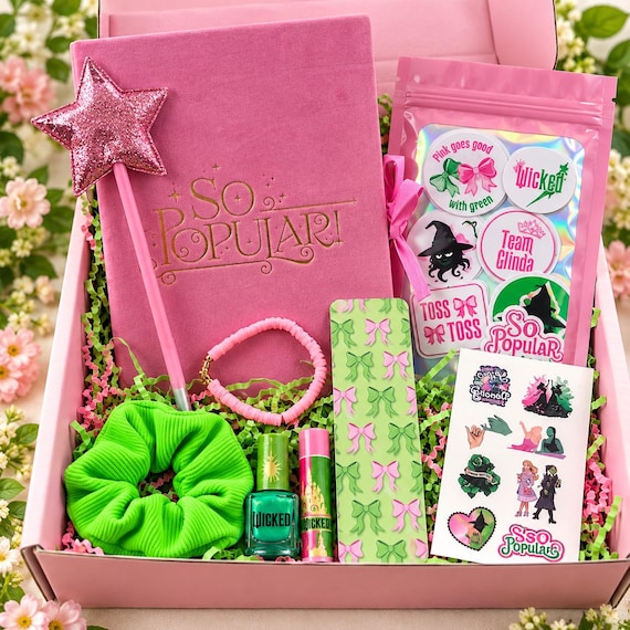 Wicked Girls Gift Box, Stationery Set, Stickers, Makeup Bag - Etsy