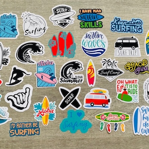 Surf stickers