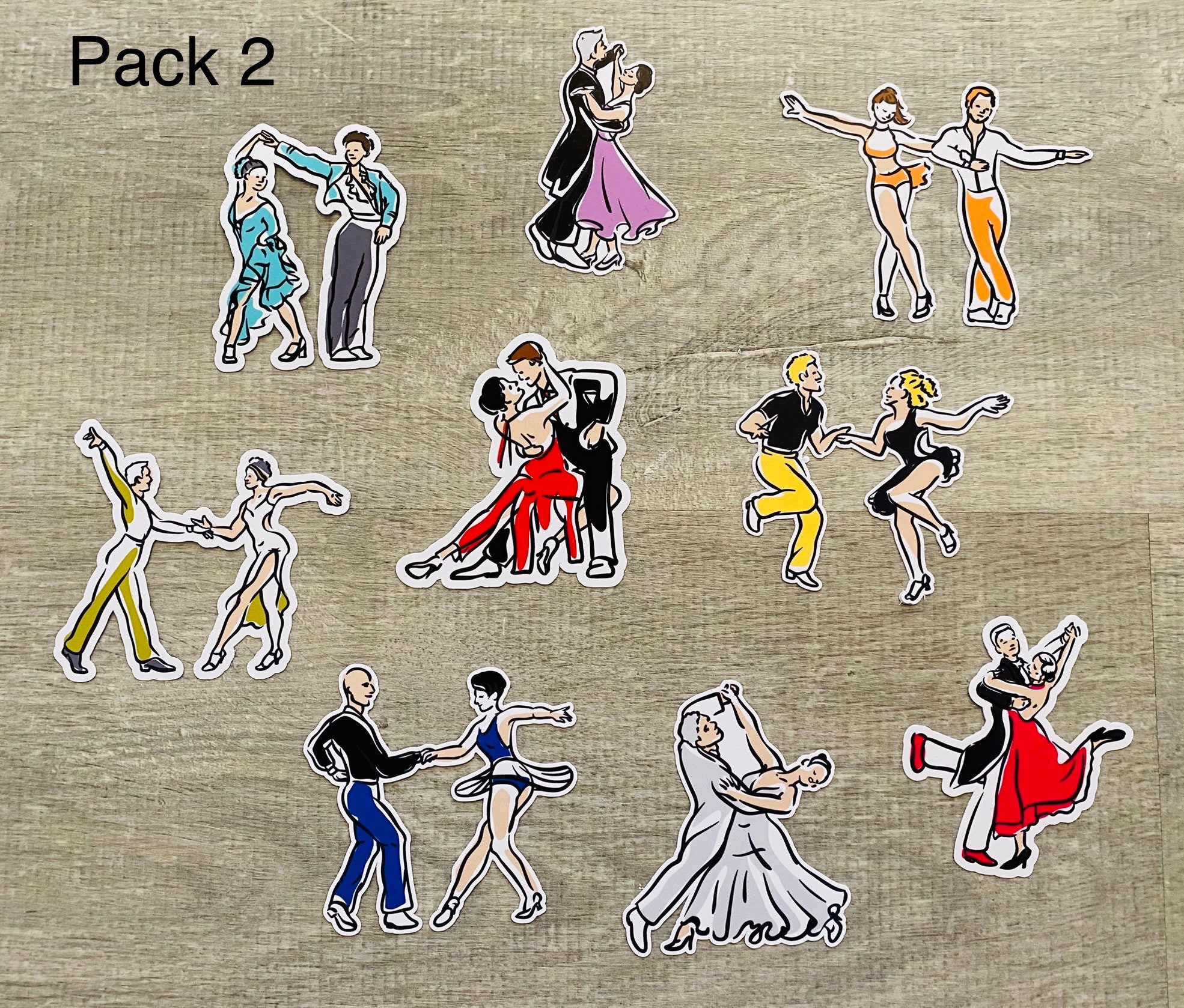 Ballroom Dancing Stickers - Etsy