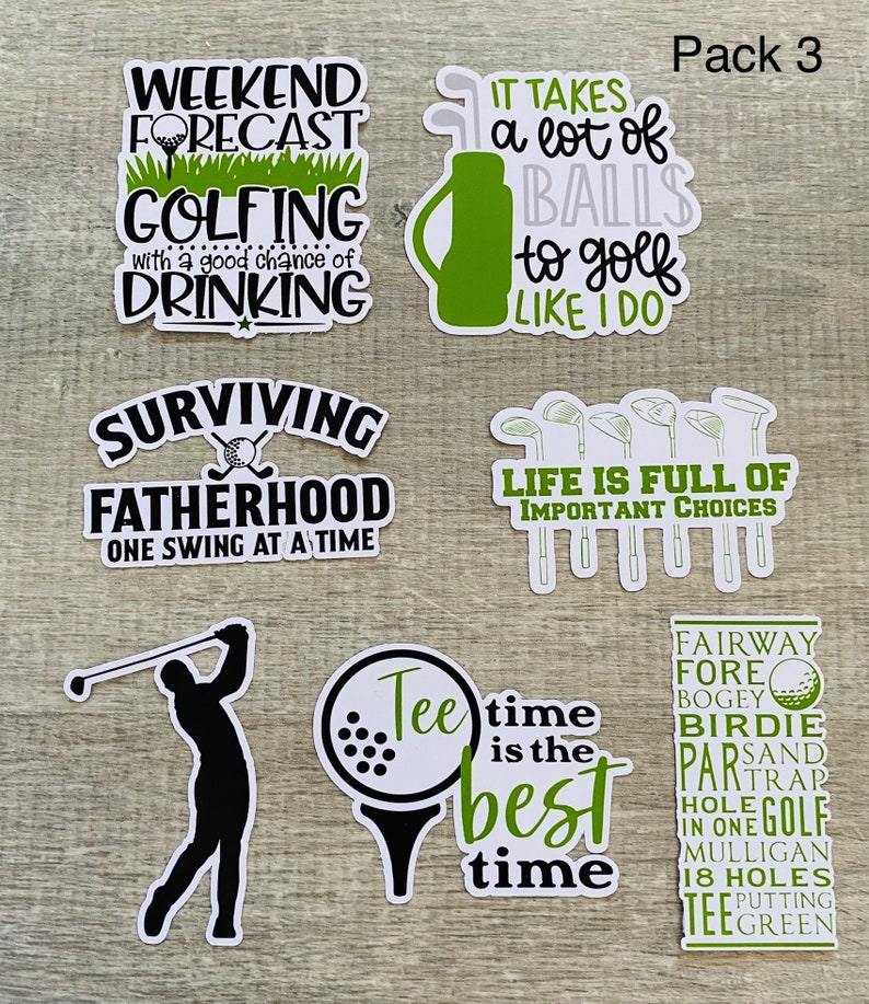 Golf Boot Sticker Golf Stickers - Etsy