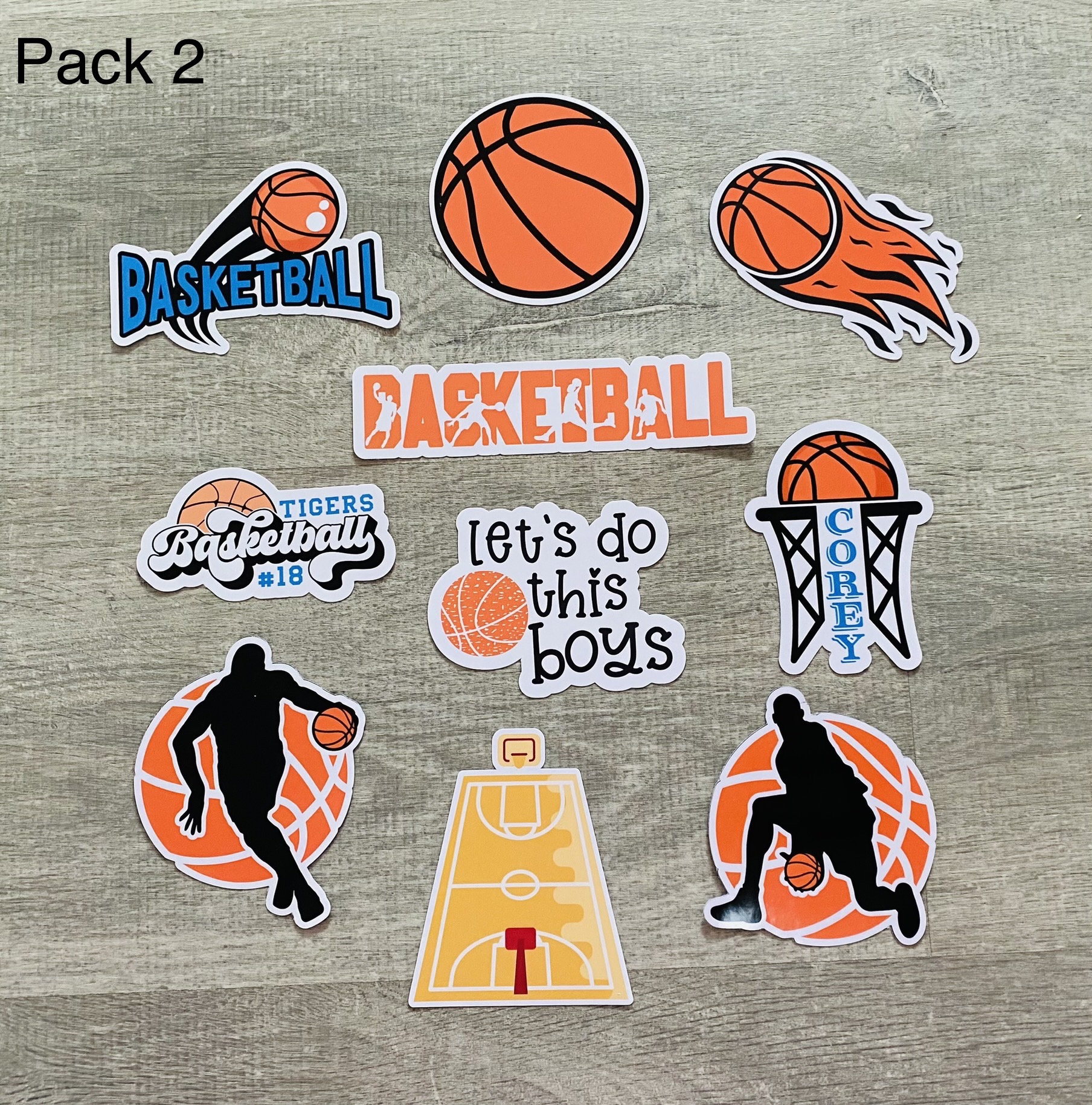 Basketball Stickers - Etsy