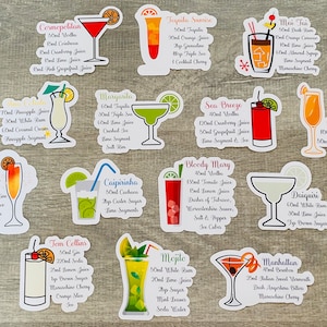 Classic Cocktail Stickers